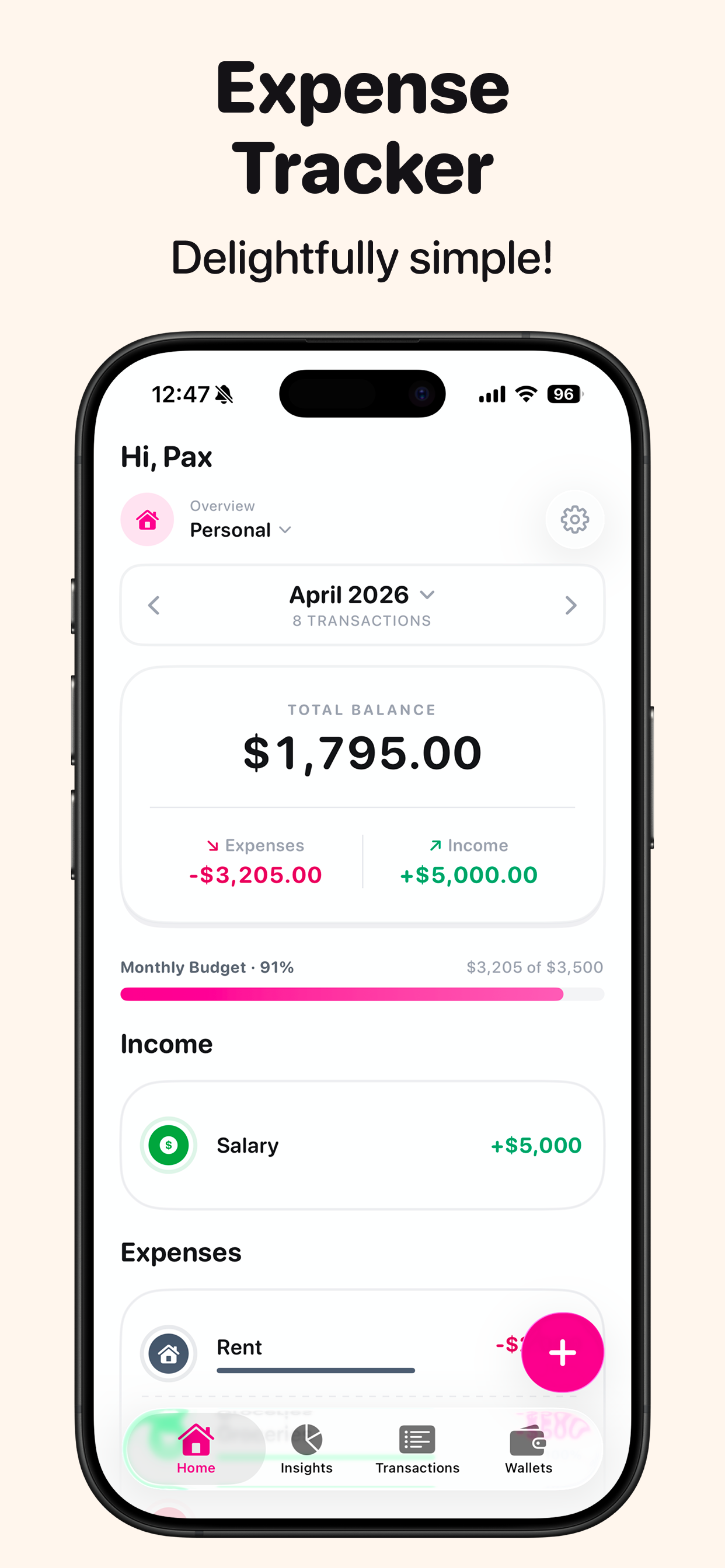 Expense Tracker overview